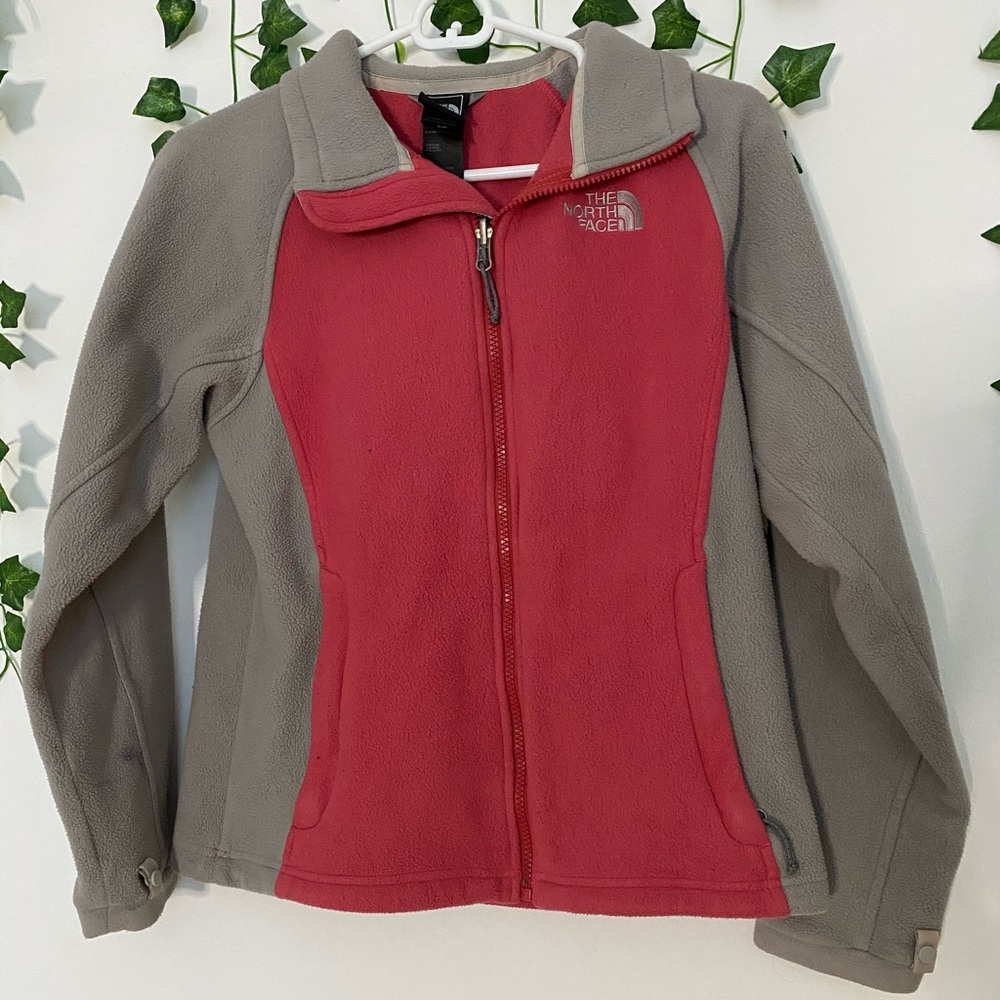 Pink and Grey North Face women’s Small